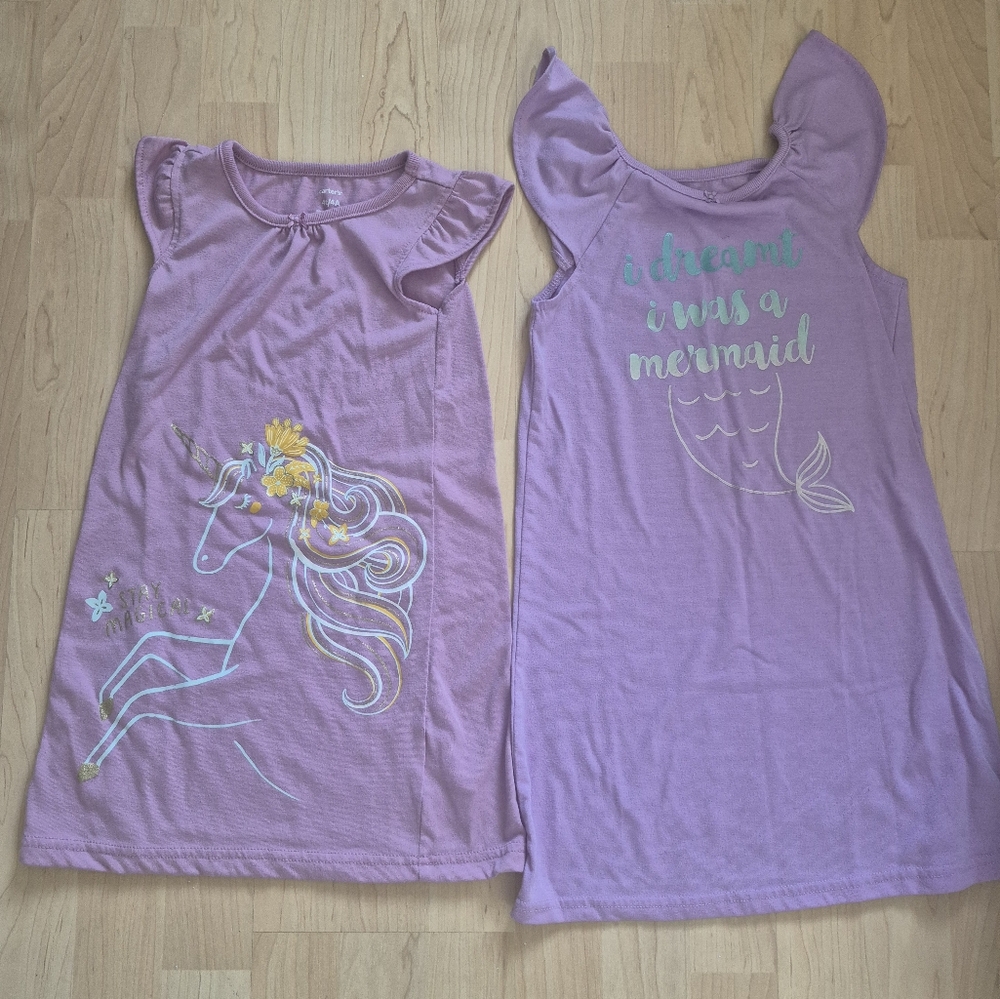 Carter's Toddler girl 2 set of nightgown 4t/5t size